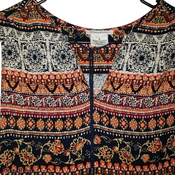 Bohemian vintage pull on dress - Picture 3 of 4